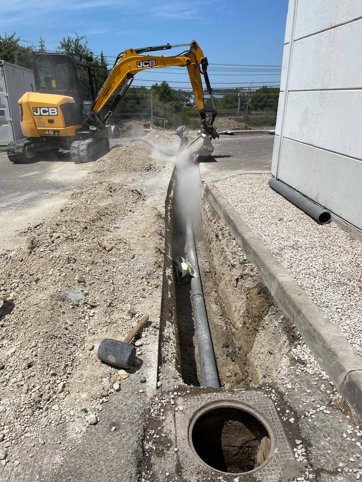 Devis pour la création d'un bassin de rétention Eguilles dans les Bouches-du-Rhône 13510