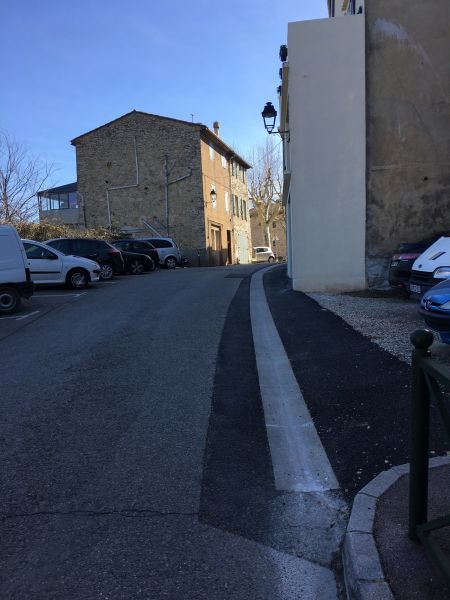 caniveaux de récupération des eaux pluviales posé