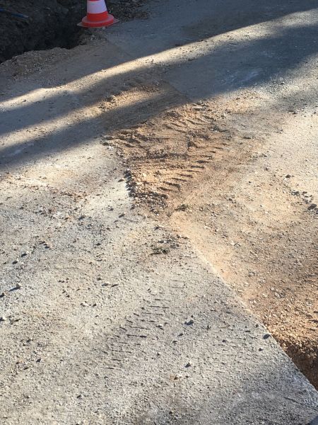 remblayage de tranchée