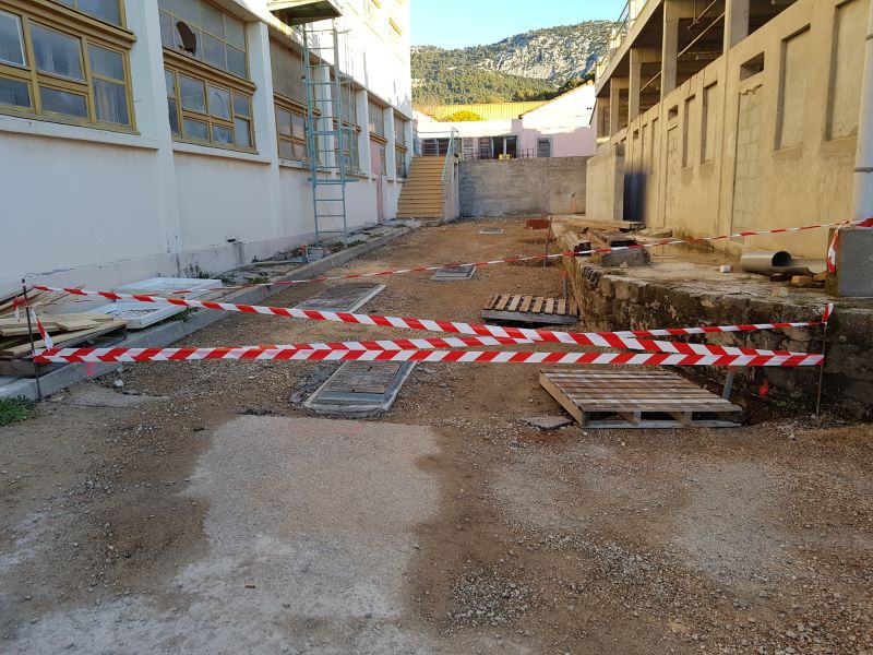 réalisation d'une installation pour formation des poseurs de fibre optique
