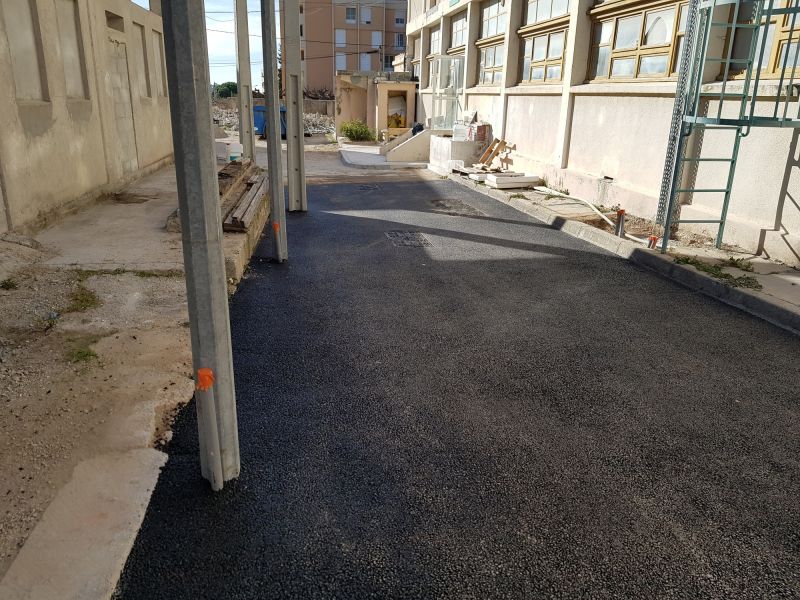 application des enrobés à la Valette du Var