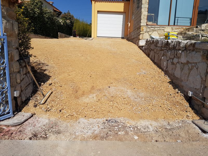 Réfection d'un enrobé noir pour la maison d'un particulier des les Bouches du Rhône