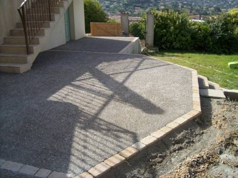 Création d'un dallage de terrasse en béton