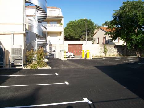 réfection des places de stationnement de copropriété en enrobé noir