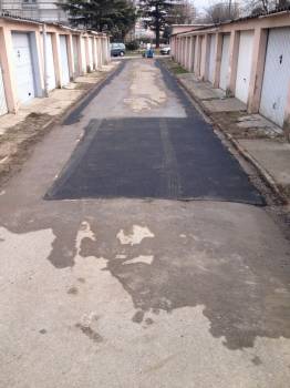 reprise des enrobés sur une voie de circulation