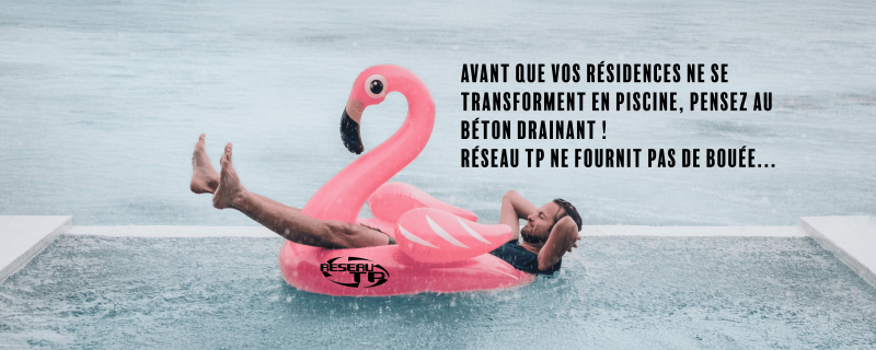 Evitez l'inondation grâce au béton drainant