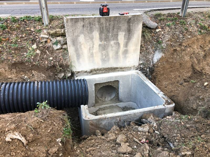 Réseau d'assainissement pour la gestion des eaux pluviales pour la mairie de Fuveau