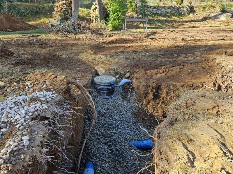 regards tranchées d'épandage