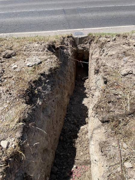 travaux de raccordement au tout à l'égout aux pennes mirabeaudans le 13