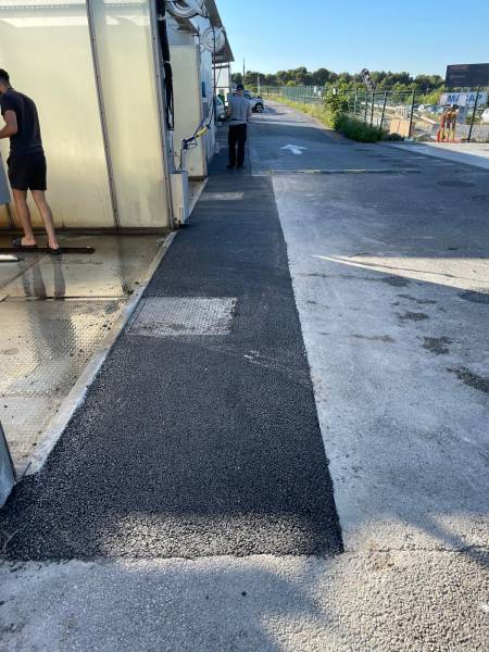 suppression de caniveau pour station de lavage près d'aix en provence