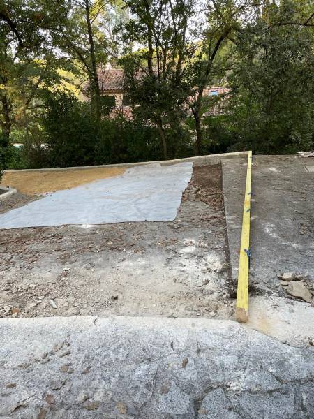 Travaux préparatoire avant pose d'enrobé par Réseau TP