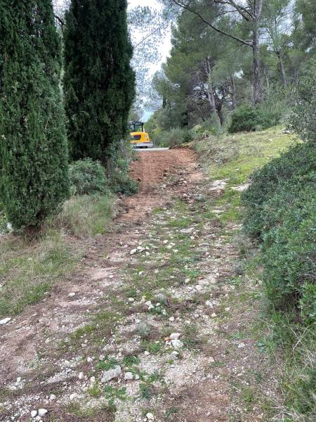 réalisation d'un chemin en enrobé près de marseille