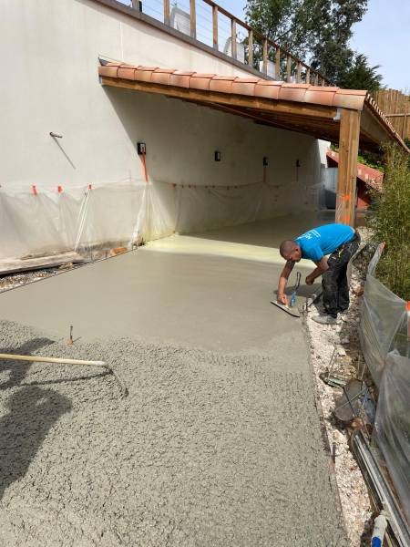 Travaux de préparation pour béton désactivé par Réseau TP