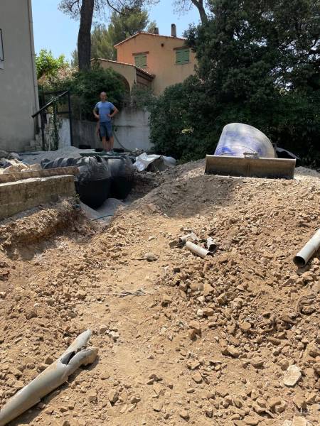 Des coques de noisettes dans votre fosse septique  !