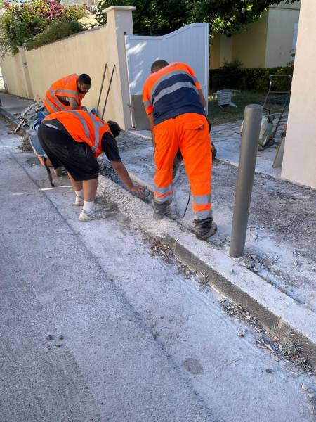 Travaux de création d'une entrée bateau à Marseille