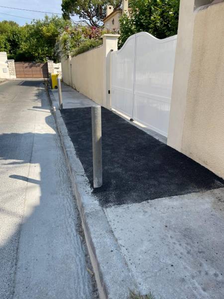 Réalisation d'une entrée charretière sur Marseille 