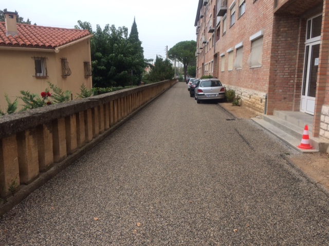 Réfection d'une voie de circulation dans le 13