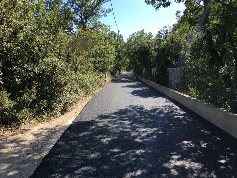 réfection d'un chemin d'accès en enrobé