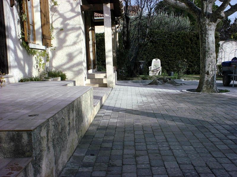Réfection d'une allée de maison en pavé dans le 13