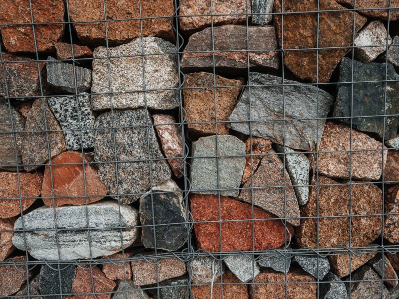 Choix des pierres pour mur de soutènement en gabion 