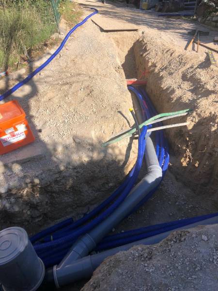 Raccordement au tout à l'égout sur la commune de Ceyreste