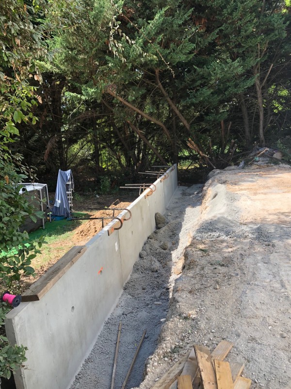 Réalisation d'un drain en ballast