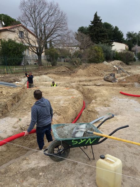 pose des gaines électriques